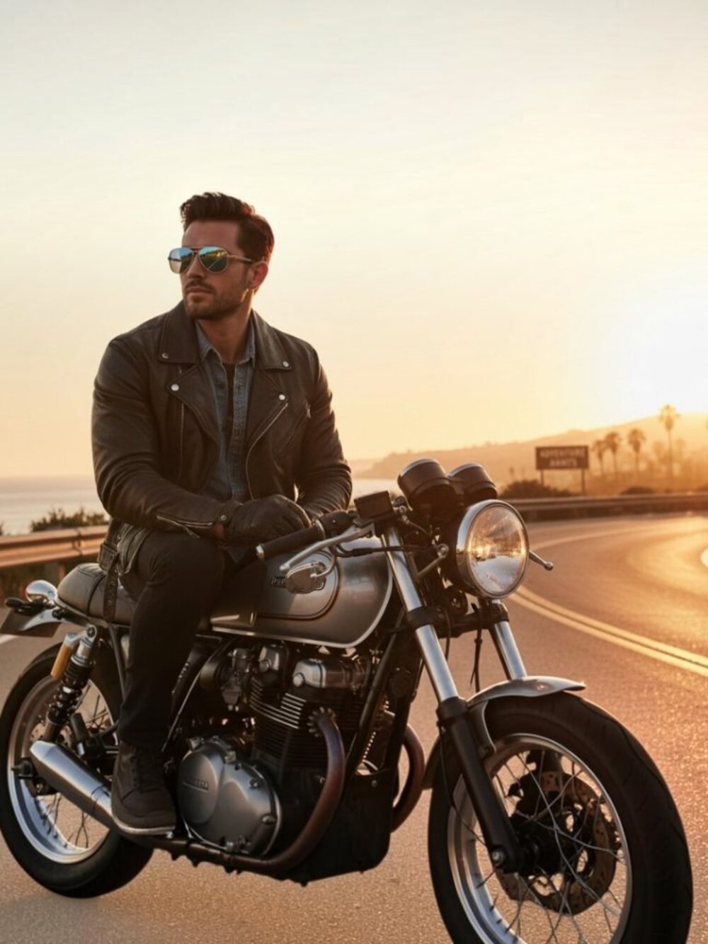 TOMS "Irwin" Flat-Top Aviator Sunglasses